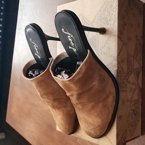 Free People Leila Suede Heeled Mule, Sz. 39.5 - Picture 2 of 6